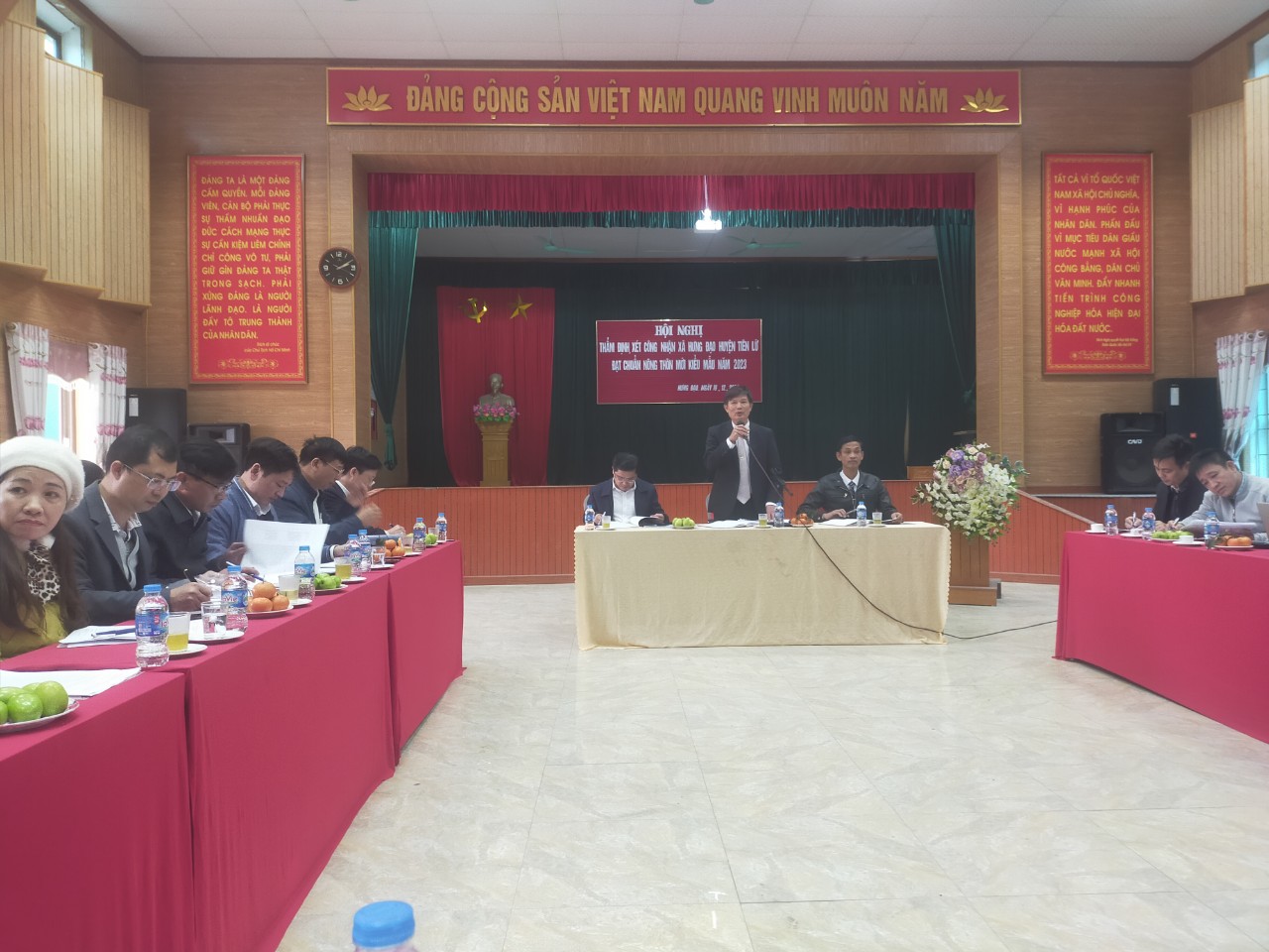 Xã Hưng Đạo thẩm định các tiêu chí xã đạt chuẩn nông thôn mới kiểu mẫu